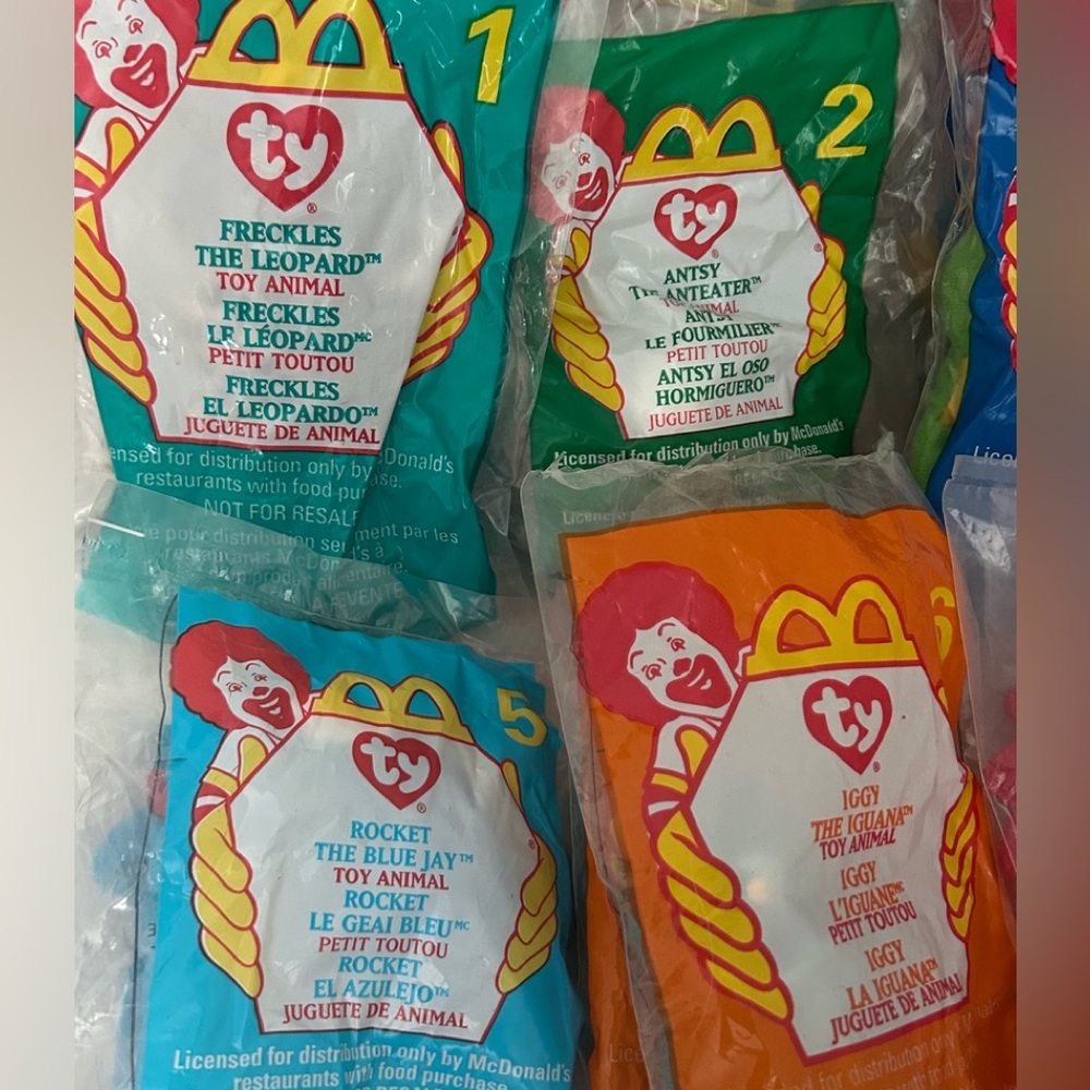 90s McDonald's 24 Ty Teenie Beanie Babies 1 to 12 complete 2 SET LOT vintage - Picture 3 of 14